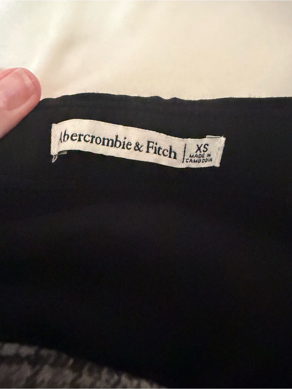Abercrombie & Fitch Gray Wool Blend Lined Mini Skirt XS - Picture 7 of 9